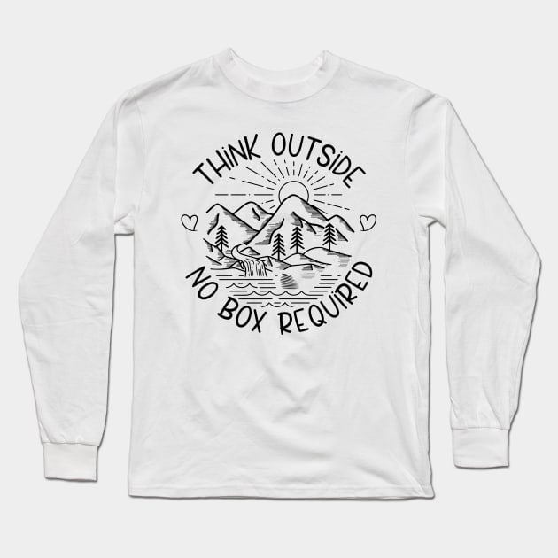 Outdoor Adventure Camp, Hike Gift Long Sleeve T-Shirt by chidadesign